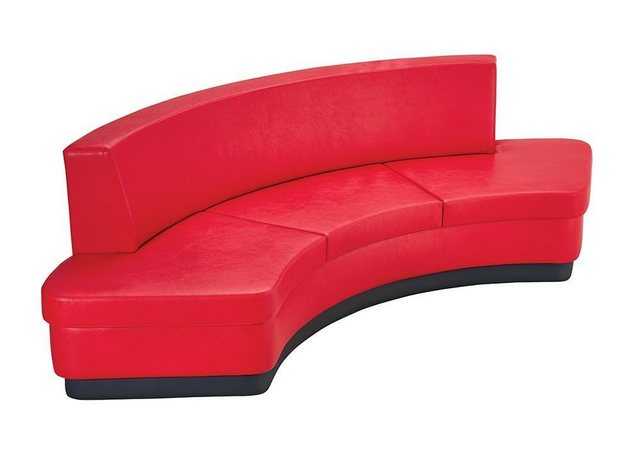 JVmoebel 3-Sitzer Sofa 3 Sitzer Polstersofa RotTextil Sitz Design Couch Sof günstig online kaufen