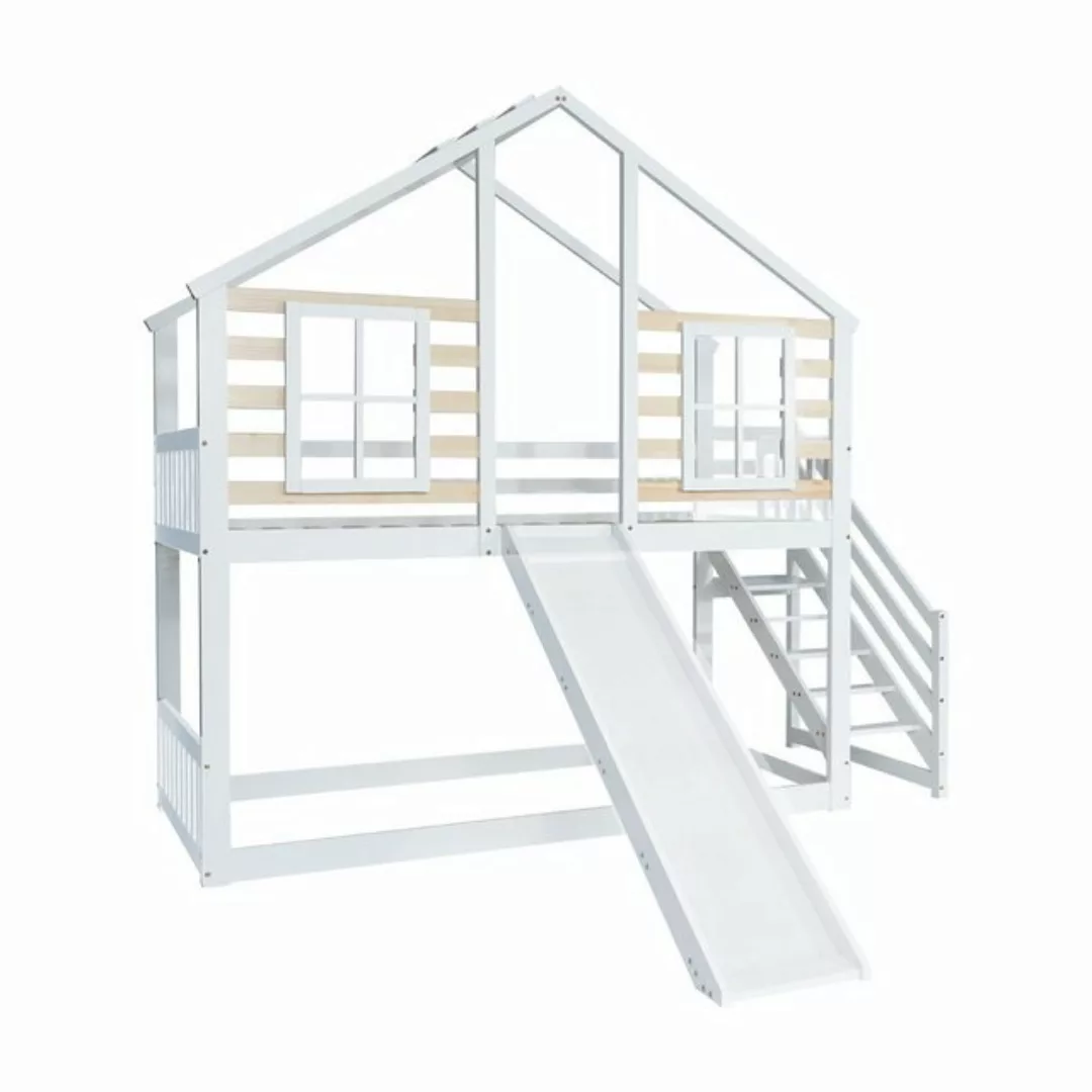NMonet Etagenbett Hochbett 90x200cm (Absturzsicherung), Kinderbett, mit Tre günstig online kaufen