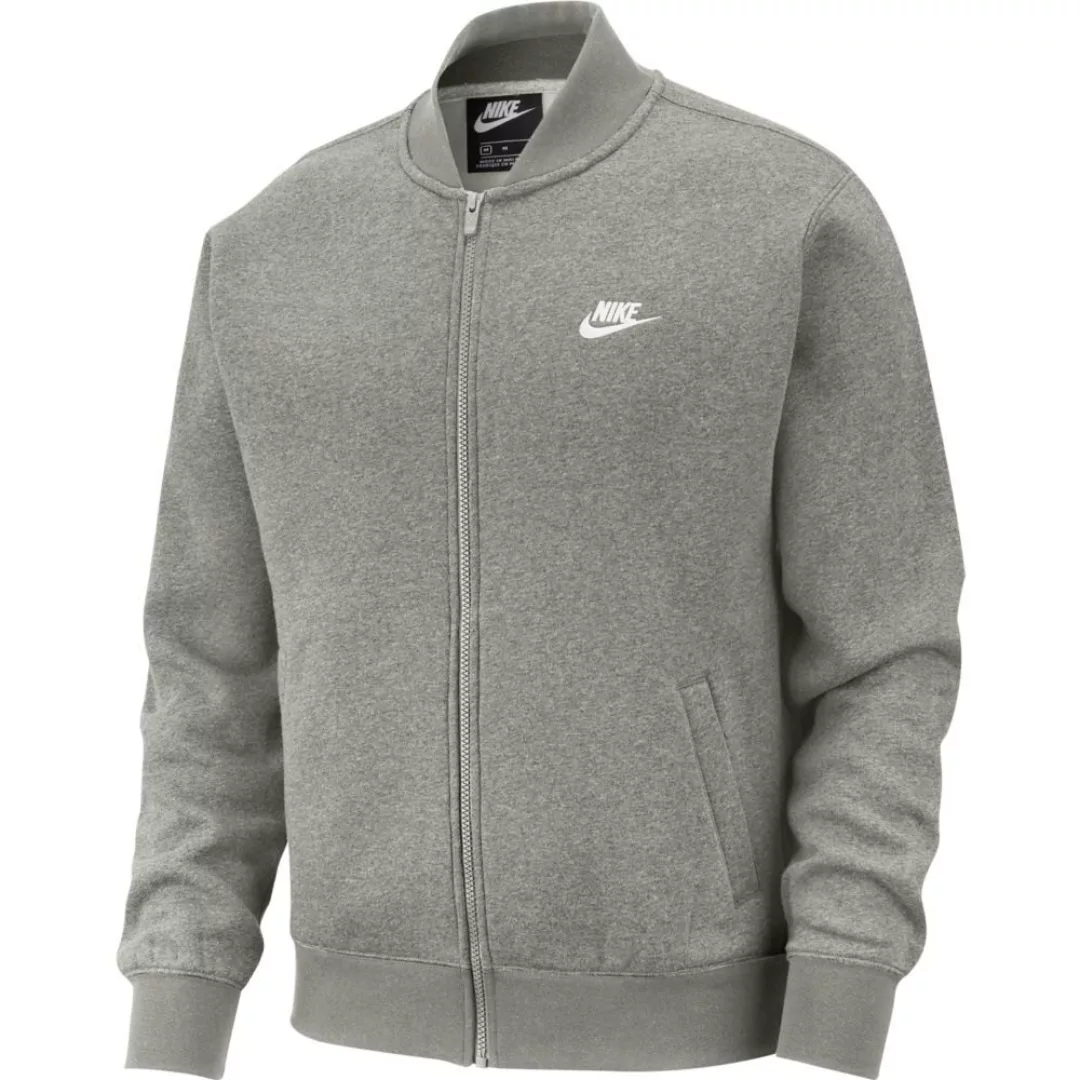 Nike Sportswear Club Bomber Jacke S Dk Grey Heather / Dk Grey Heather / Whi günstig online kaufen