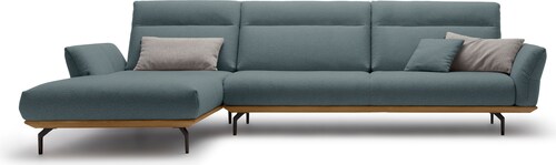 Creation BY ROLF BENZ Ecksofa »CR.460«, Sockel in Nussbaum, Winkelfüße in U günstig online kaufen