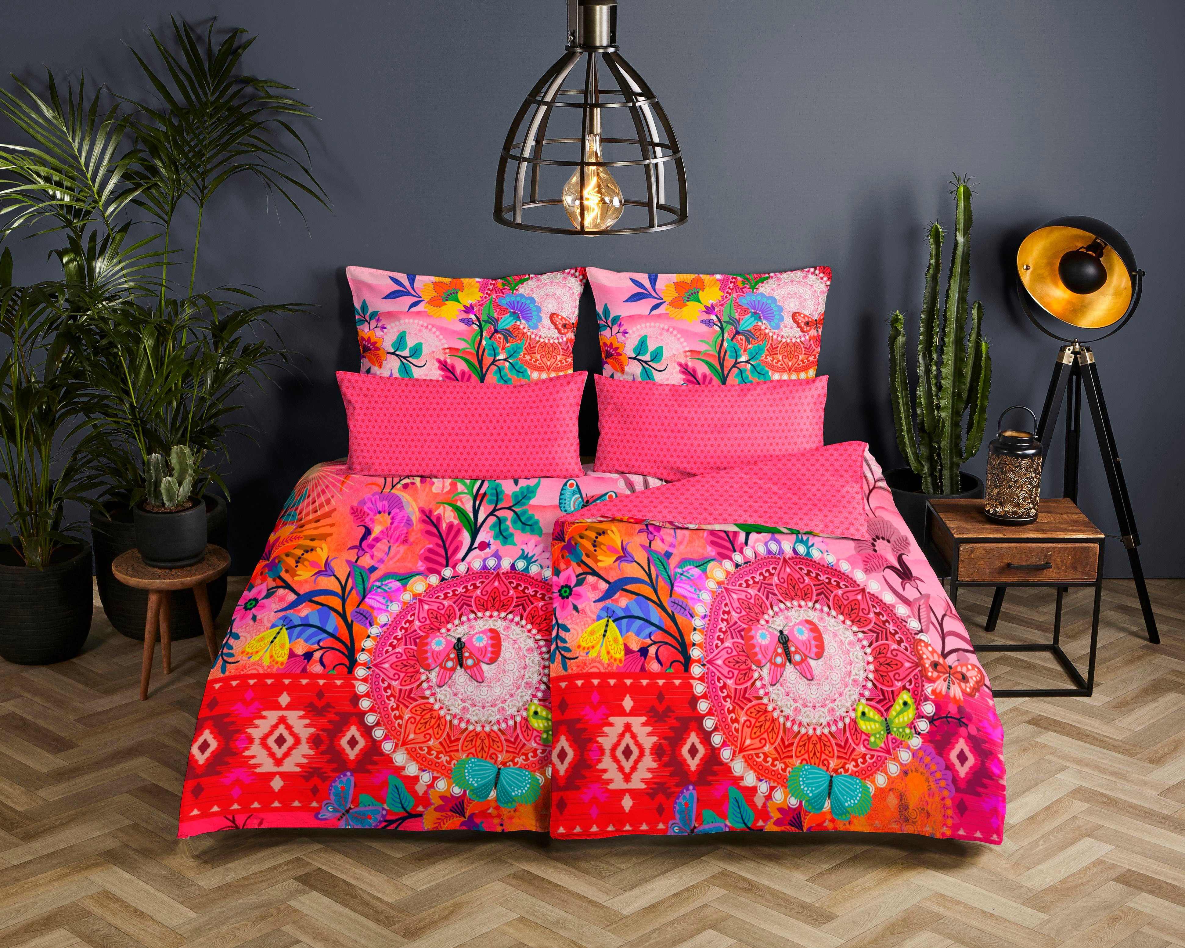 hip Wendebettwäsche »Wayan«, Mako-Satin, 135x200, Reißverschluss, Wende, Ma günstig online kaufen