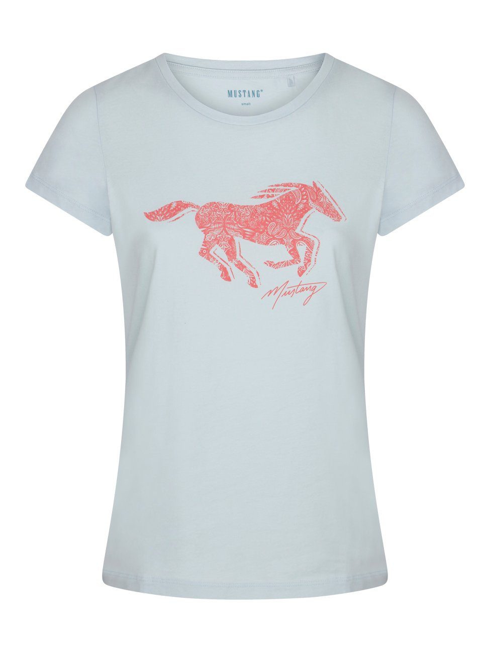 MUSTANG T-Shirt Damen Logo Printshirt Alexia günstig online kaufen