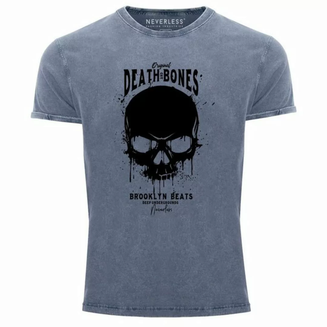 Neverless Print-Shirt Neverless® Herren T-Shirt Vintage Shirt Printshirt Sk günstig online kaufen