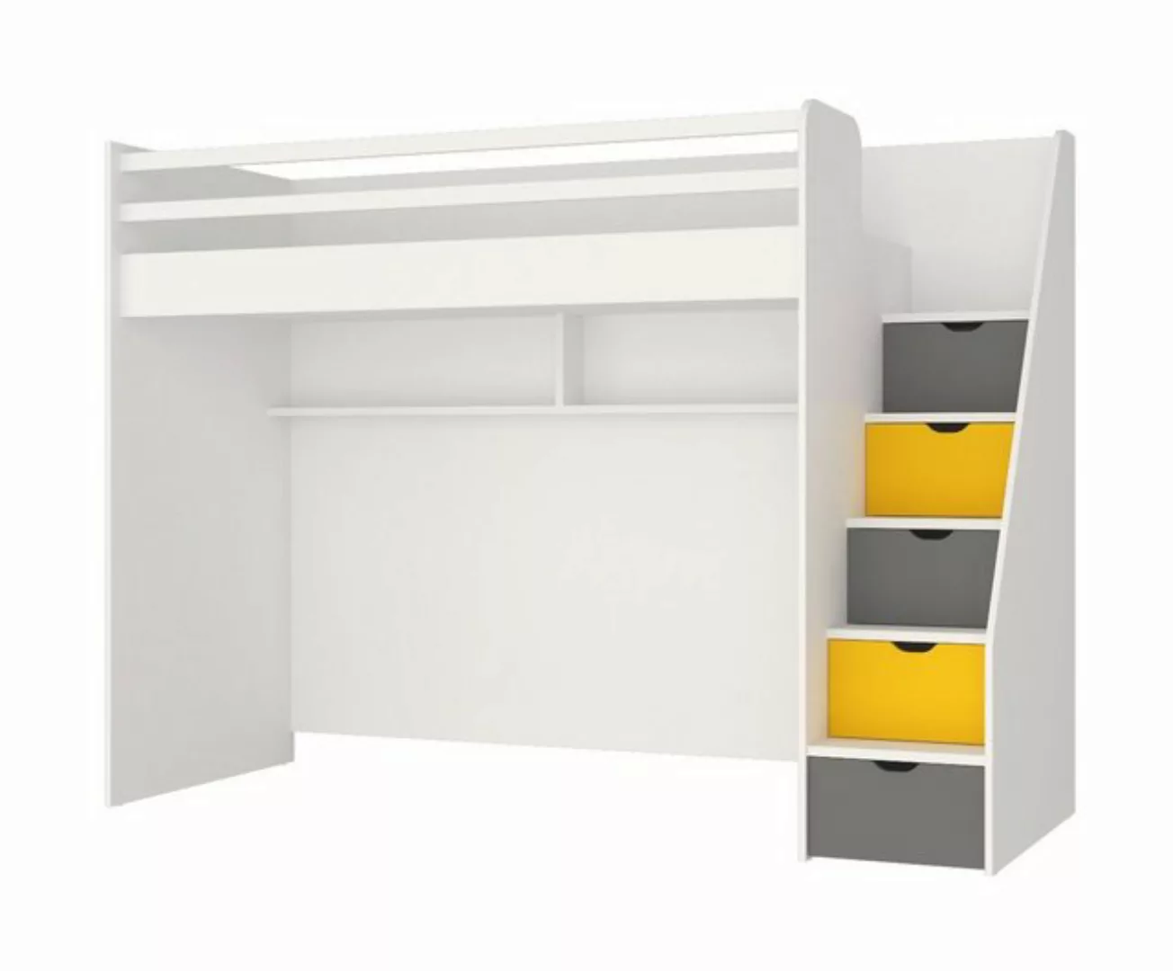 Möbel-Lux Hochbett Neo (Set, 5-St., Hochbett, Schreibtisch klein, Schrankko günstig online kaufen