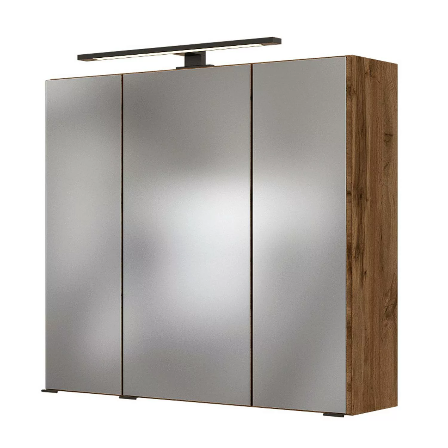 LED- Spiegelschrank 70 cm MANLY-03 Wotaneiche Nb. B/H/T: 70/64/20 cm günstig online kaufen