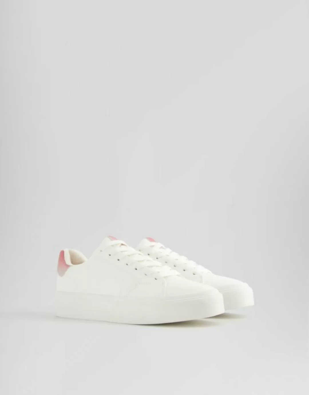 Bershka Sneaker Mit Metallic-Details Damen 39 Weiss günstig online kaufen