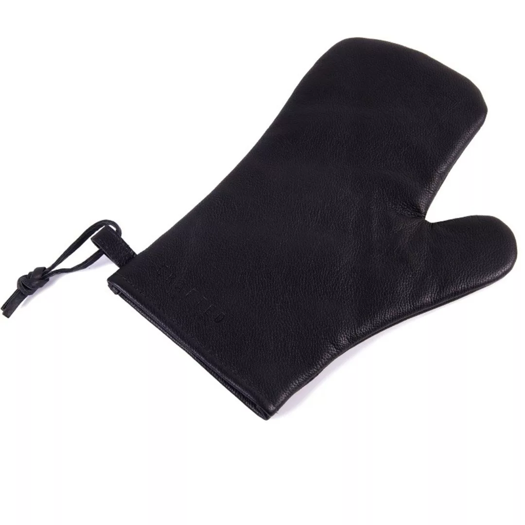 Vintage Leder Grillhandschuh Schwarz günstig online kaufen