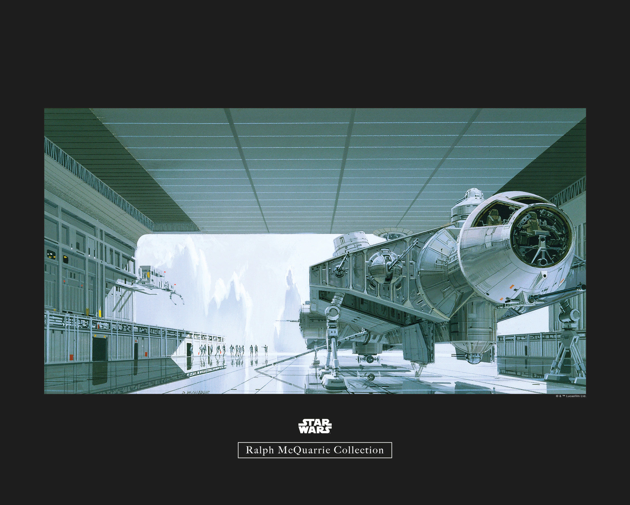 Komar Poster »Star Wars Classic RMQ Hangar Shuttle«, Star Wars, (1 St.), Ki günstig online kaufen