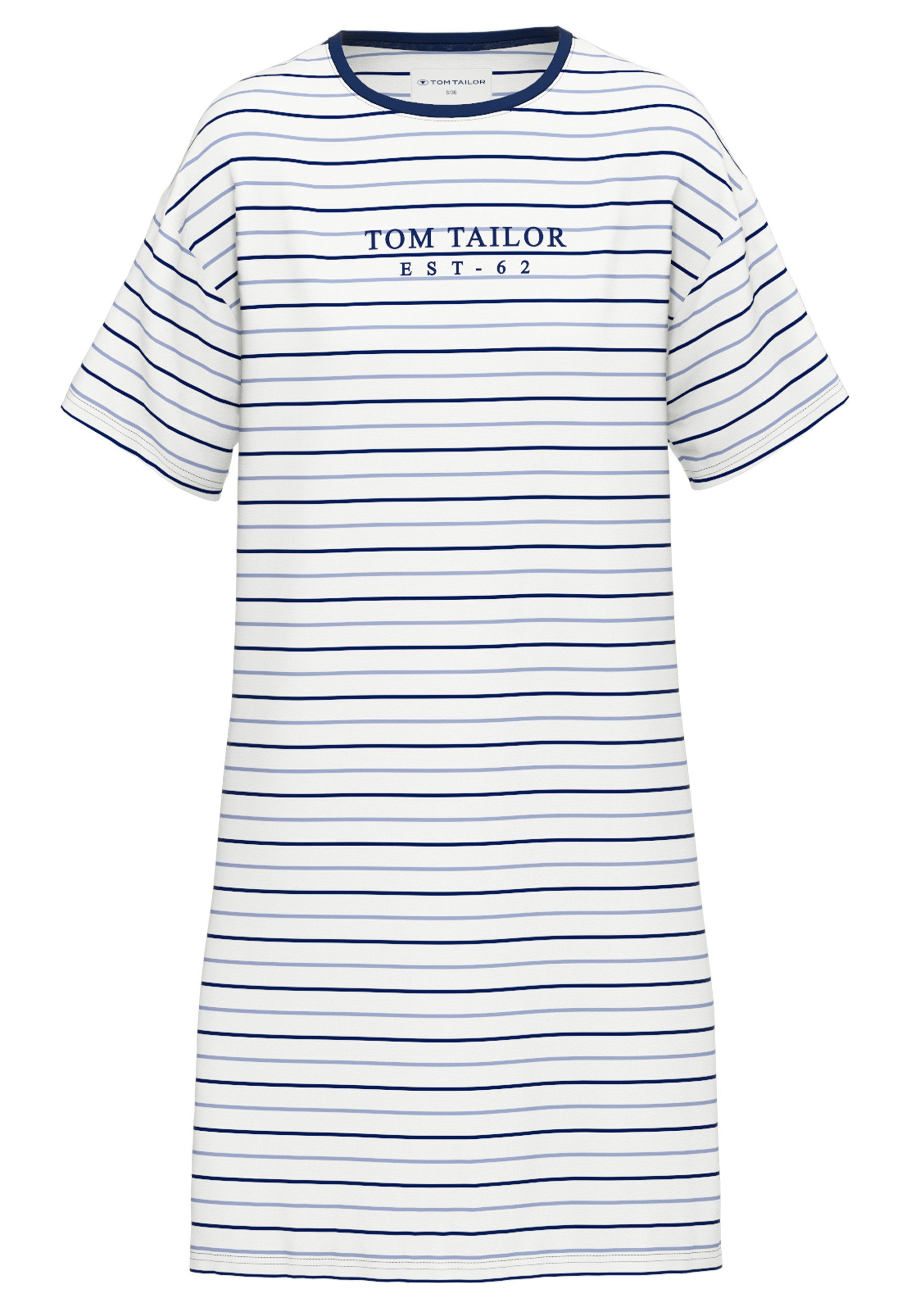 TOM TAILOR Nachthemd "Zaria", Allover gestreift günstig online kaufen