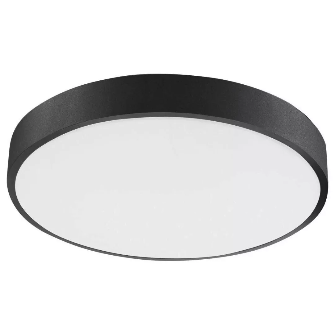 LED Deckenleuchten Hadon in Schwarz 24W 1380lm günstig online kaufen