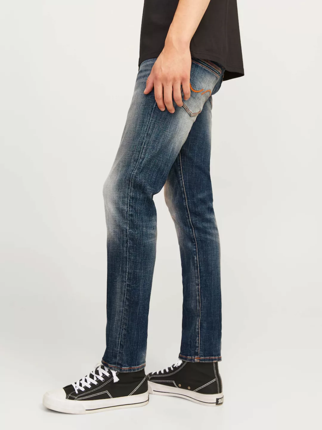 Jack & Jones Herren Jeans JIGLENN JJLUKE GE 238 - Slim Fit - Blau - Blue De günstig online kaufen