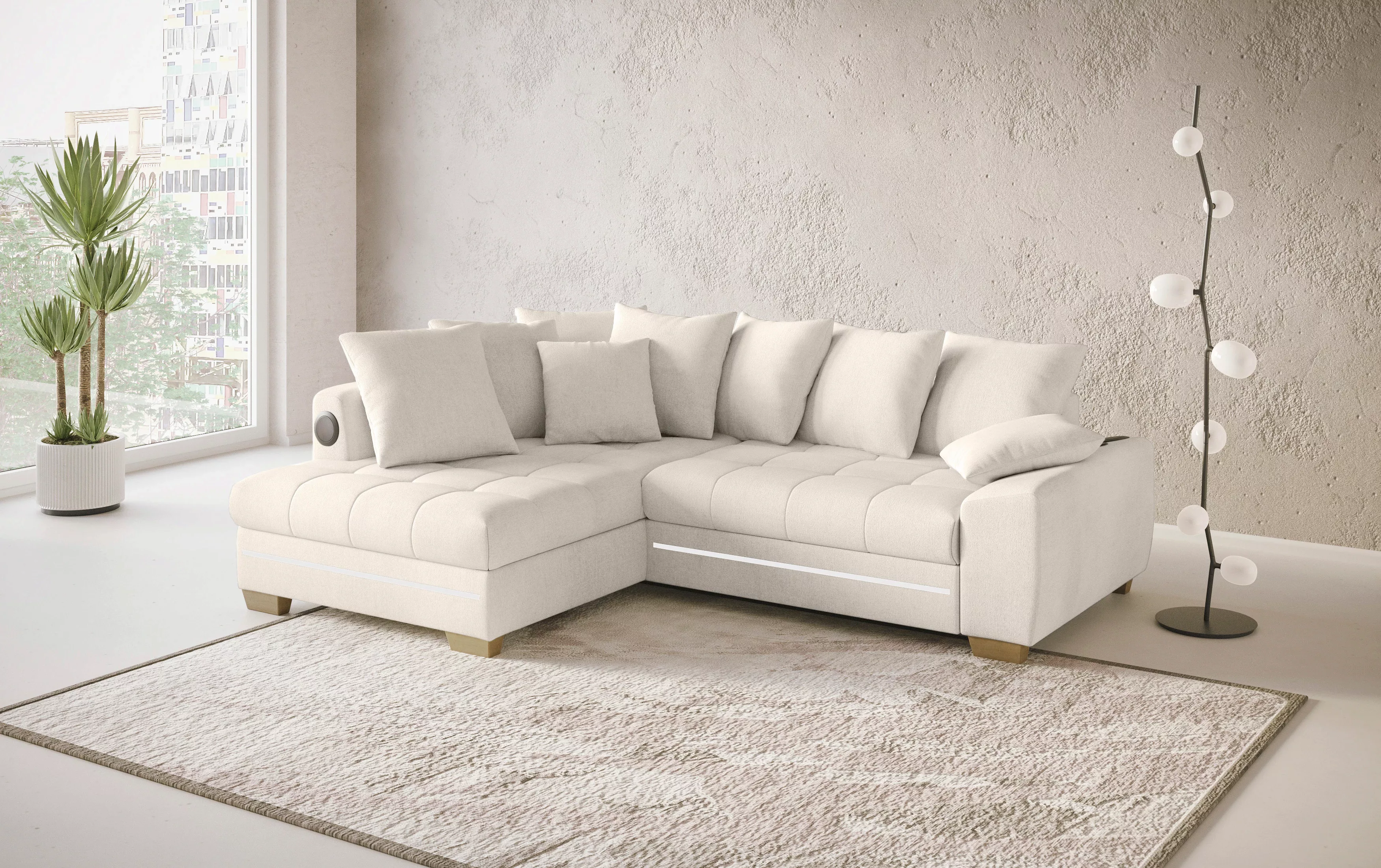 Mr. Couch Ecksofa "Nikita II, L-Form", RGB-LED, Bluetooth-Soundsystem, wahl günstig online kaufen