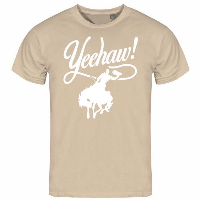 deinshirt Print-Shirt Herren T-Shirt Yeehaw Funshirt mit Motiv günstig online kaufen