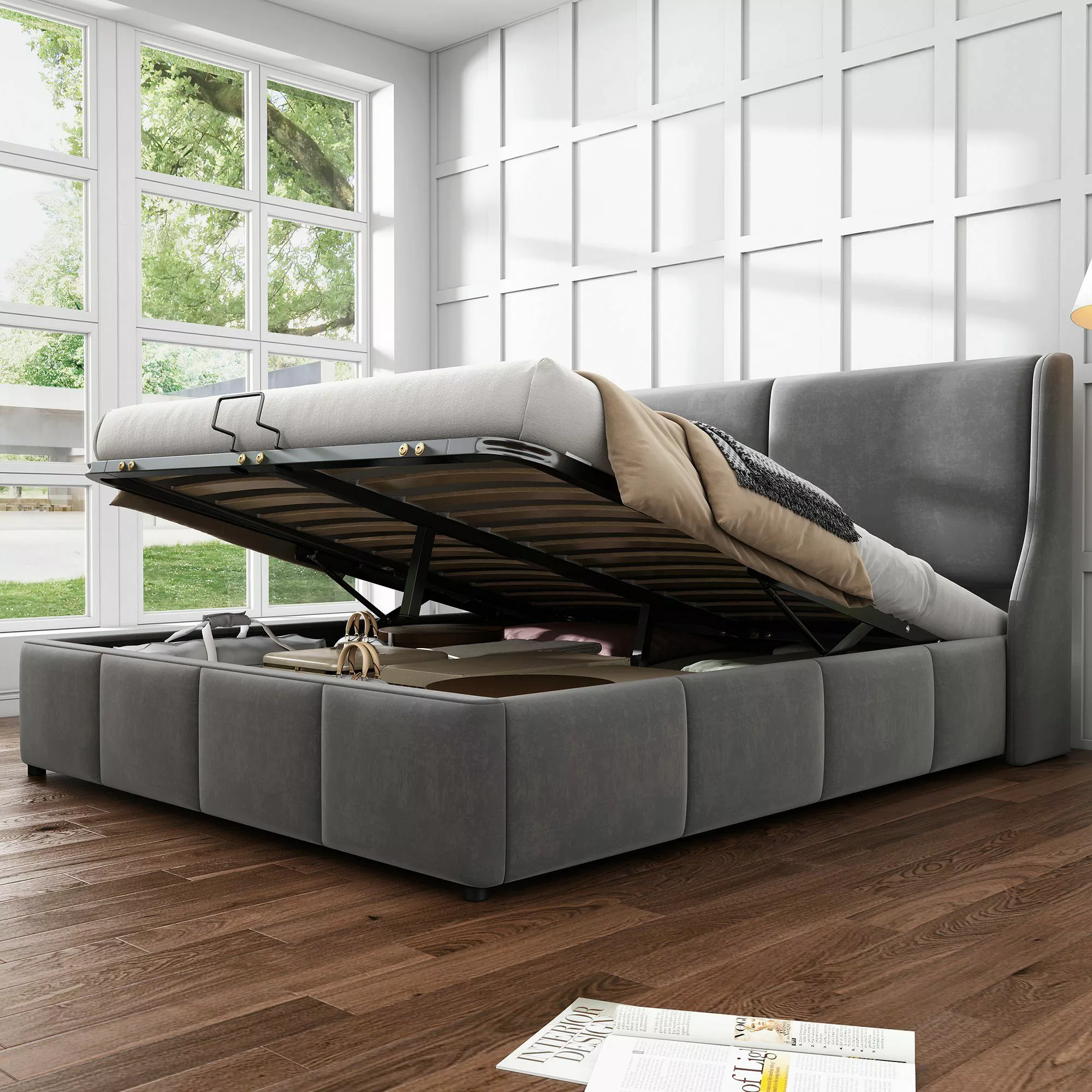 HAUSS SPOLE Polsterbett Doppelbett Polsterbett Funktionsbett günstig online kaufen