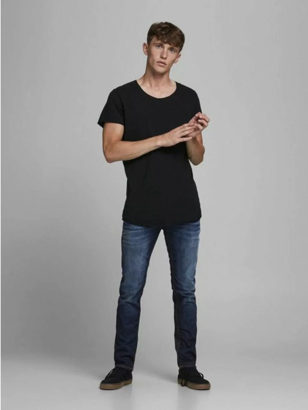 Jack & Jones Herren Jeans JJITIM JJORIGINAL JOS 719 - Straight Fit - Blau - günstig online kaufen