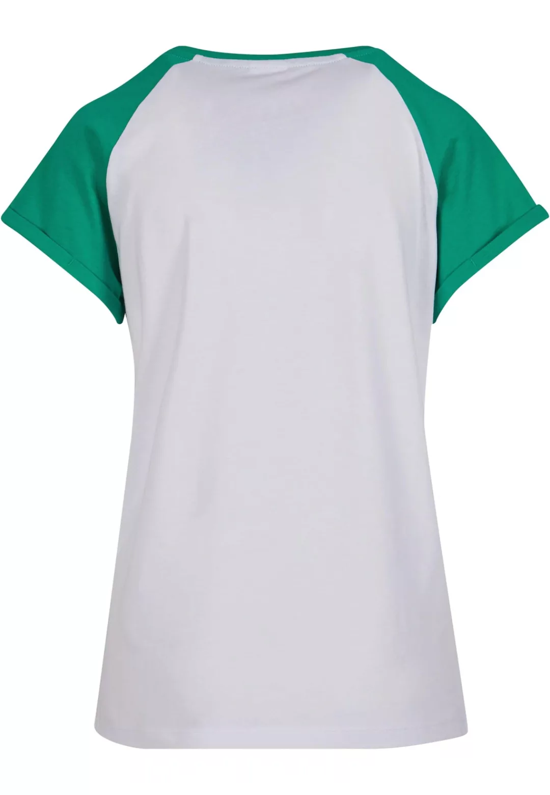 URBAN CLASSICS Kurzarmshirt "Urban Classics Damen Ladies Contrast Raglan Te günstig online kaufen