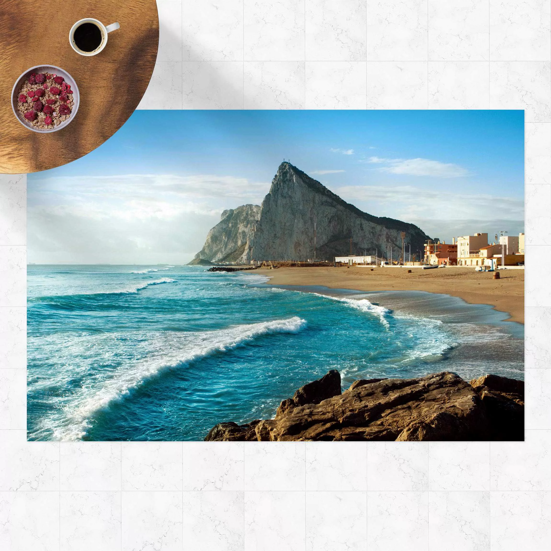 Vinyl-Teppich Gibraltar am Meer günstig online kaufen