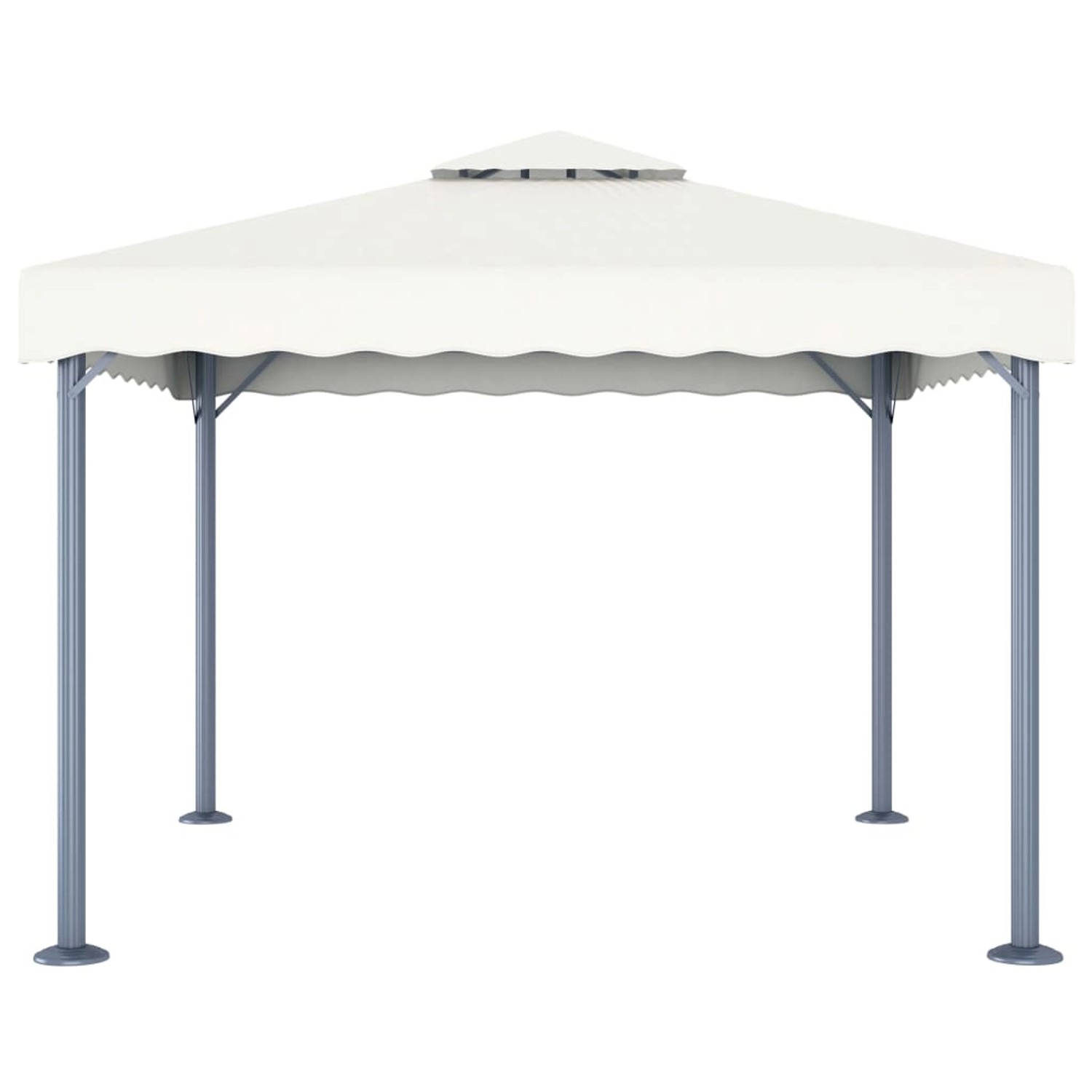 vidaXL Pavillon 300 x 300 cm Creme Aluminium günstig online kaufen