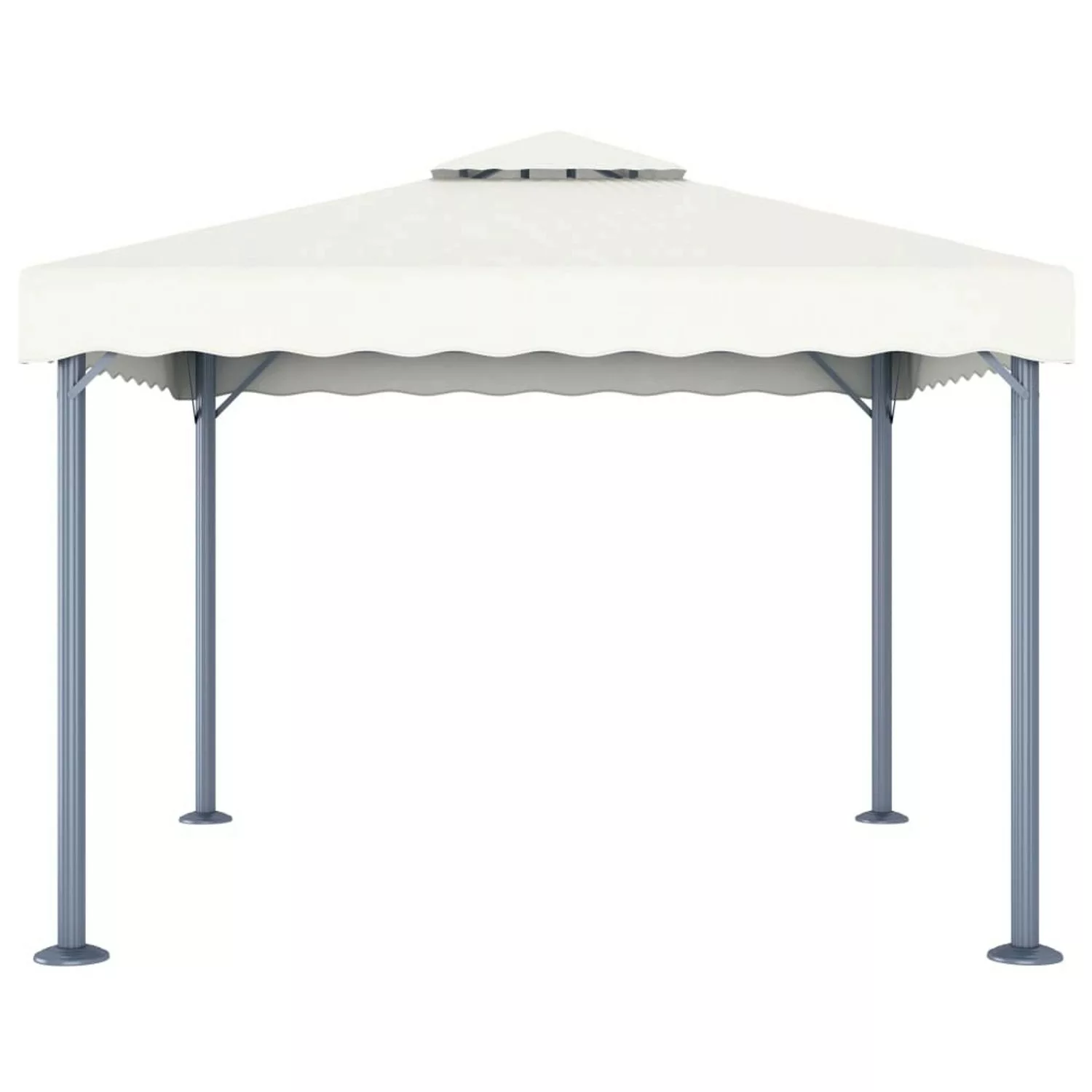 vidaXL Pavillon 300 x 300 cm Creme Aluminium günstig online kaufen