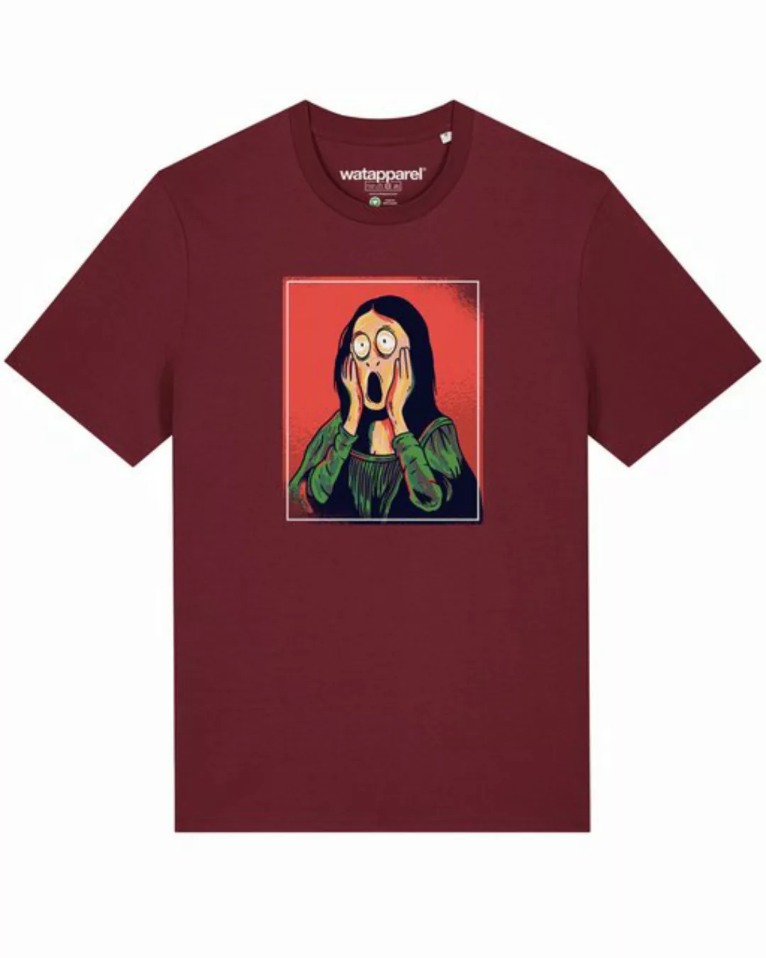 wat? Apparel Print-Shirt Mona Lisa Scream (1-tlg) günstig online kaufen