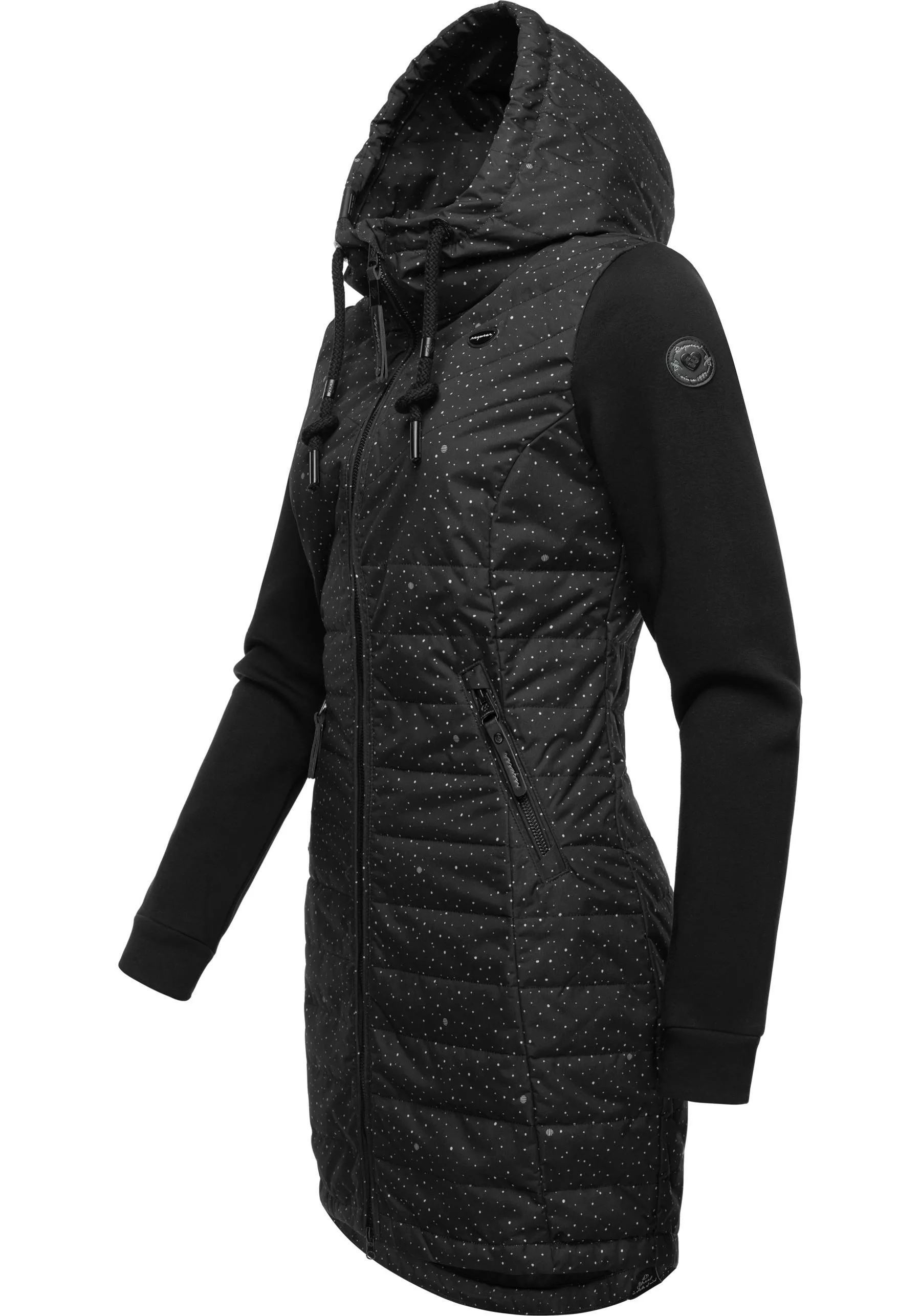 Ragwear Outdoorjacke "Lucinda Print Long", mit Kapuze günstig online kaufen