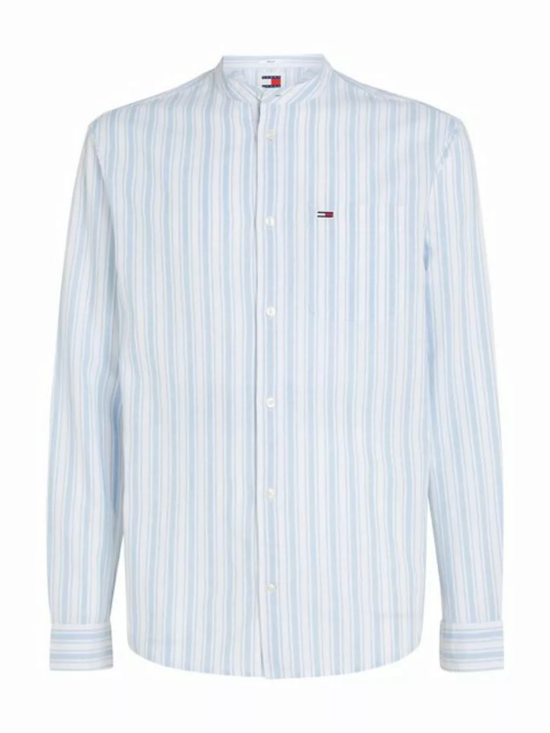 Tommy Jeans Langarmhemd TJM MAO STRIPE LINEN BLEND SHIRT günstig online kaufen