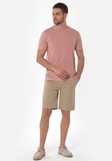 ORGANICATION Chinohose Men's Garment Dyed Jogger Fit Shorts in Beige günstig online kaufen