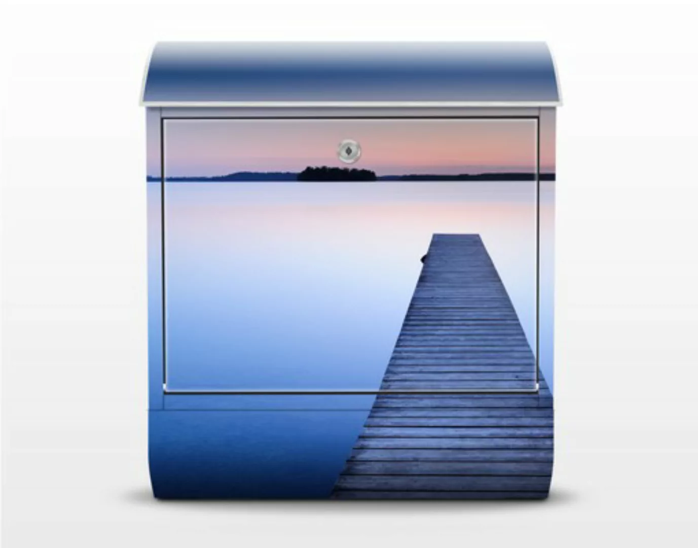 Briefkasten Natur & Landschaft Flusssteg bei Sonnenuntergang günstig online kaufen