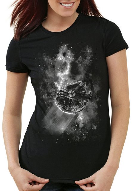 style3 T-Shirt Falcon in Space rasender falke star krieg wars imperium der günstig online kaufen