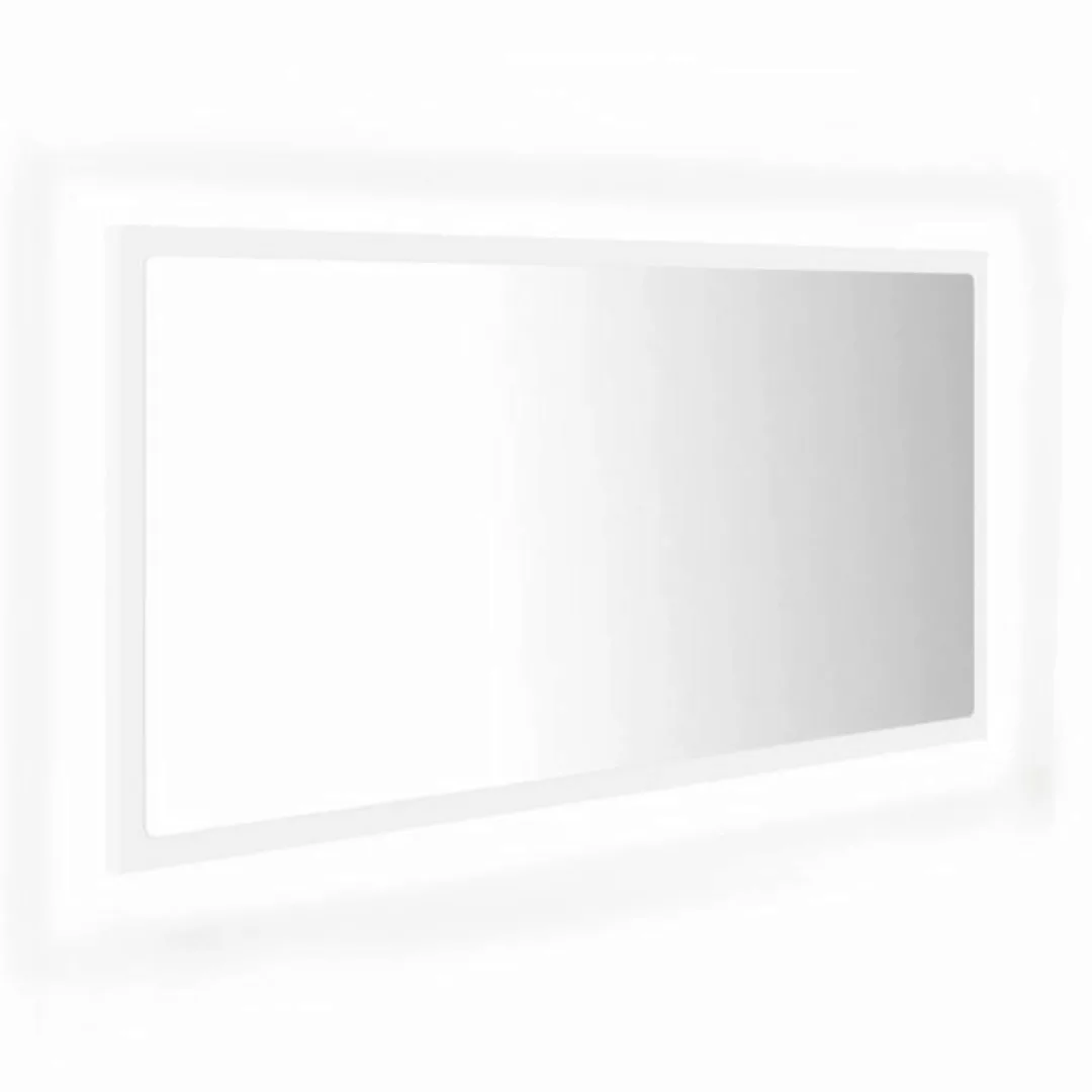 vidaXL Badezimmerspiegelschrank LED-Badspiegel Weiß 90x8,5x37 cm Acryl (1-S günstig online kaufen