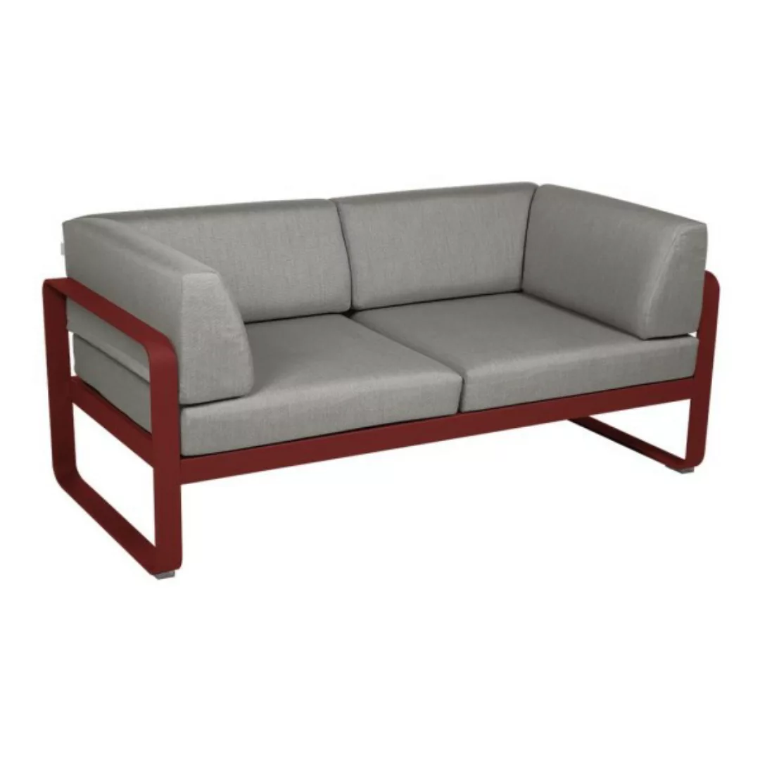 Bellevie 2-Sitzer Club Sofa 43 Chili B8 Taupegrau günstig online kaufen