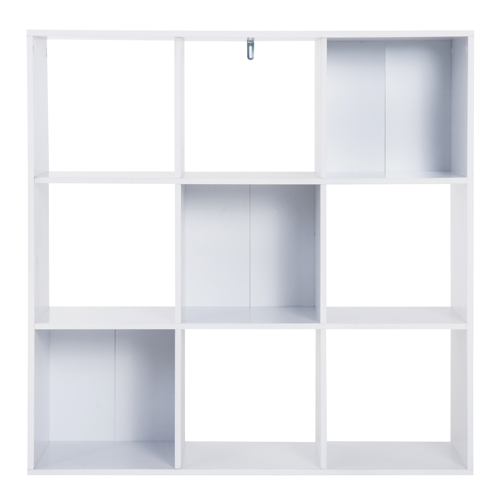 HOMCOM Weißes Bücherregal für Zuhause und Büro, Modernes Regal mit 9 Holzfä günstig online kaufen