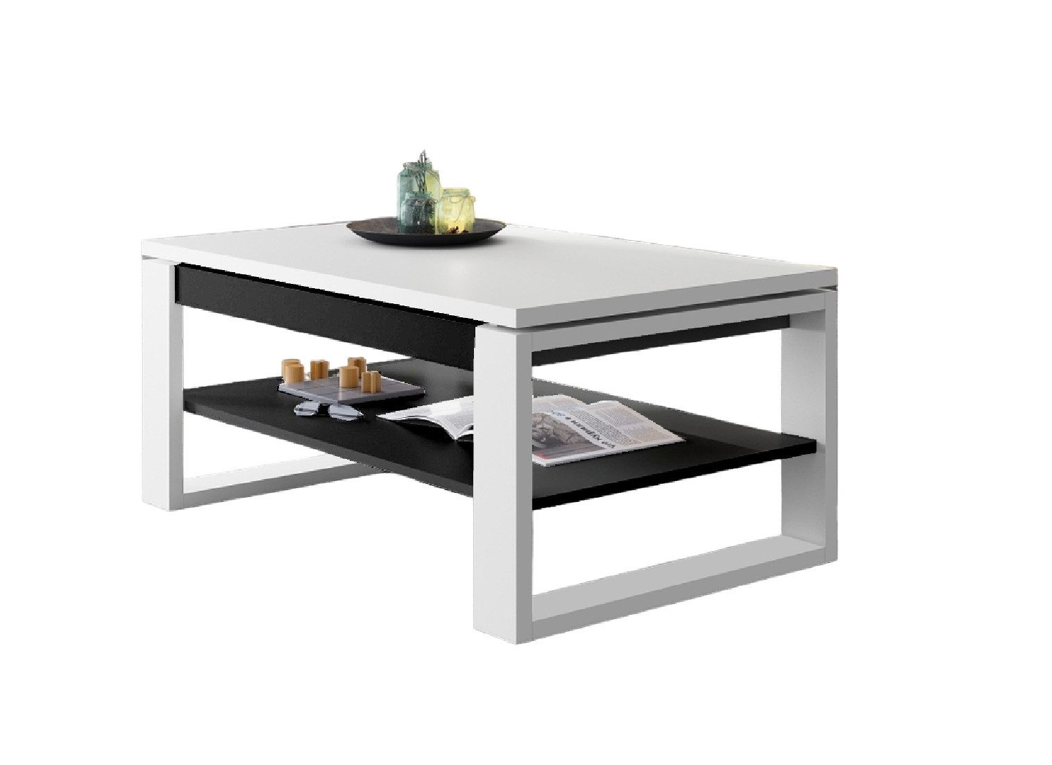designimpex Couchtisch Design Multifunktionstisch Nuo Arbeitstisch günstig online kaufen