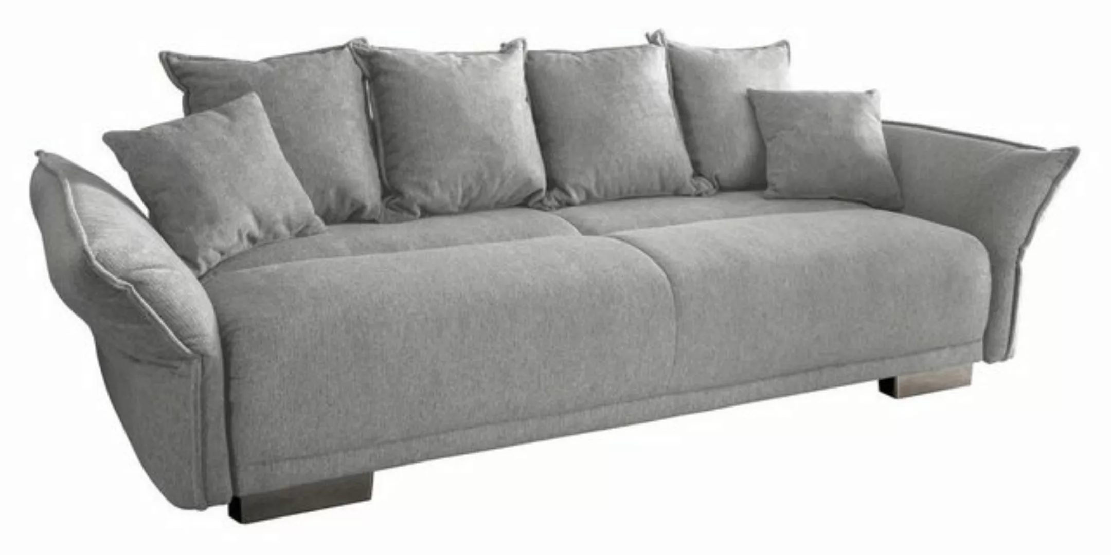 BENFORMATO HOME COLLECTION Big-Sofa PERA, Hellgrau, Stoffbezug, BxHxT 242 x günstig online kaufen