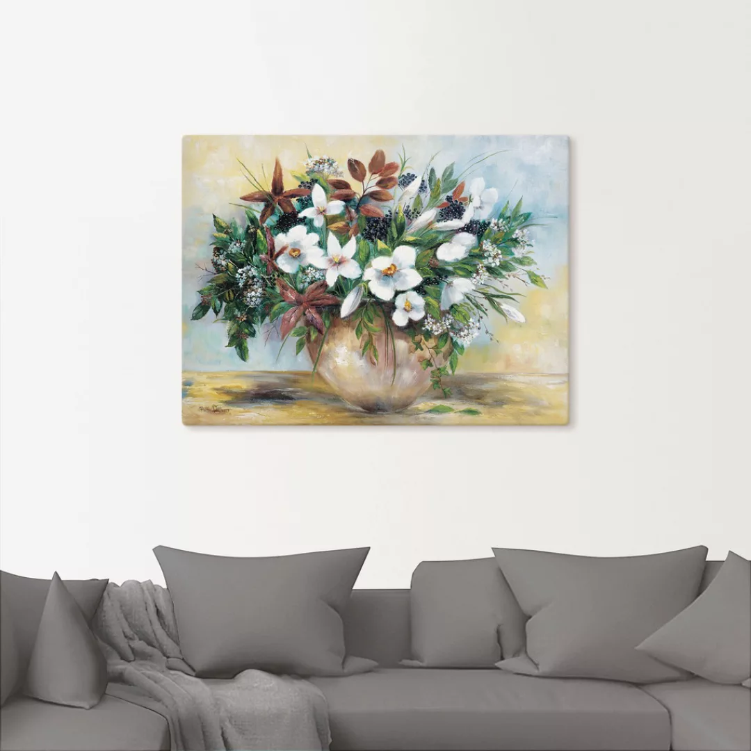 Artland Leinwandbild "Großzügige Blüten", Blumen, (1 St.), auf Keilrahmen g günstig online kaufen