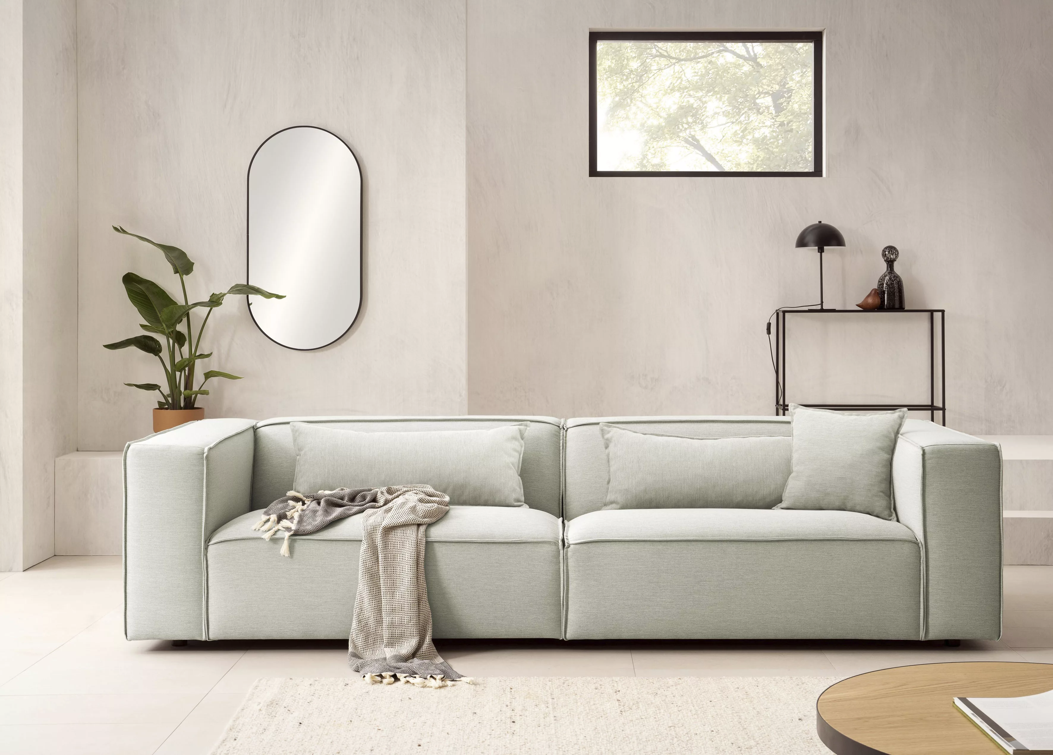 LeGer Home by Lena Gercke 3-Sitzer "PIARA, Couch mit Kedernaht, Sofa in Cor günstig online kaufen