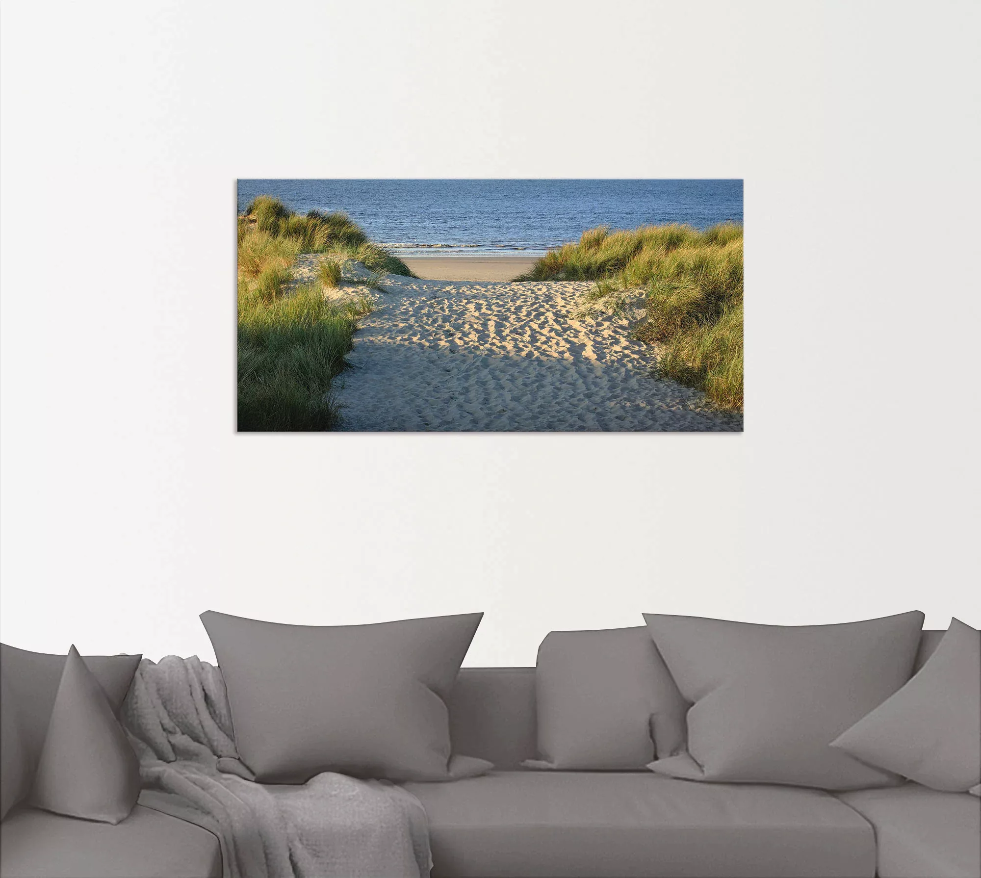 Artland Wandbild "Strandaufgang", Strand, (1 St.), als Alubild, Outdoorbild günstig online kaufen