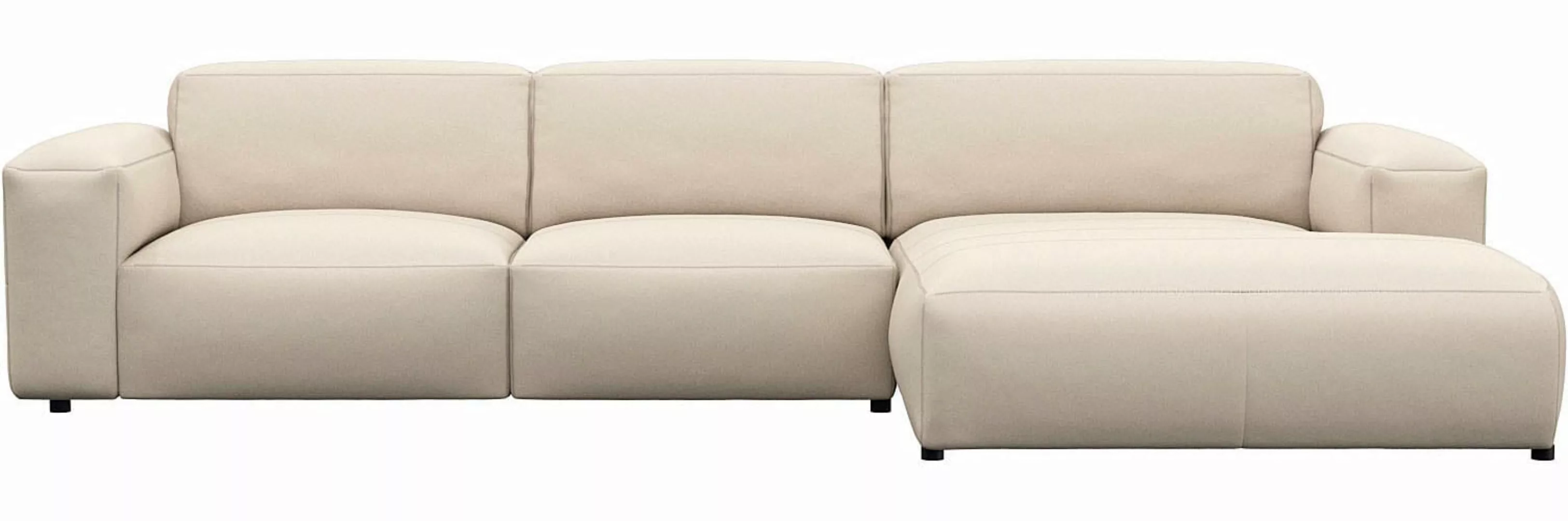 FLEXLUX Ecksofa "Lucera bequem und komfortabel durch hochwertigen Sitzaufba günstig online kaufen