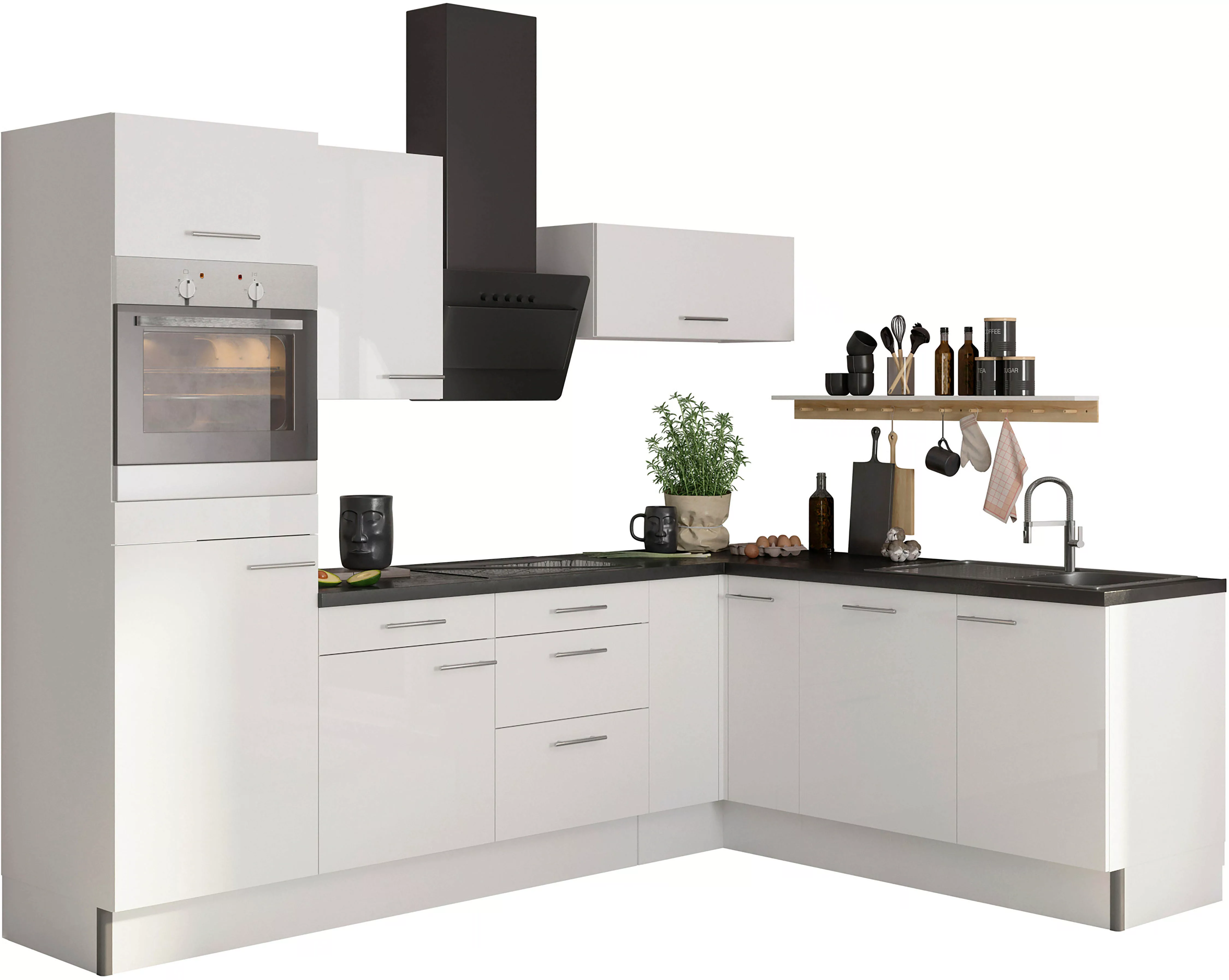 OPTIFIT Küche "Klara", 270 x 200 cm breit, wahlweise mit E-Geräten günstig online kaufen