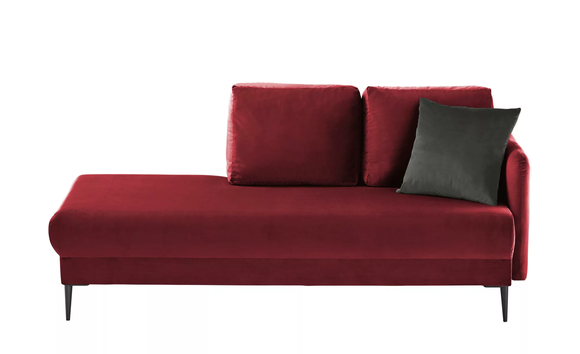 smart Ottomane  Olianna - rot - 190 cm - 90 cm - 88 cm - Polstermöbel > Sof günstig online kaufen