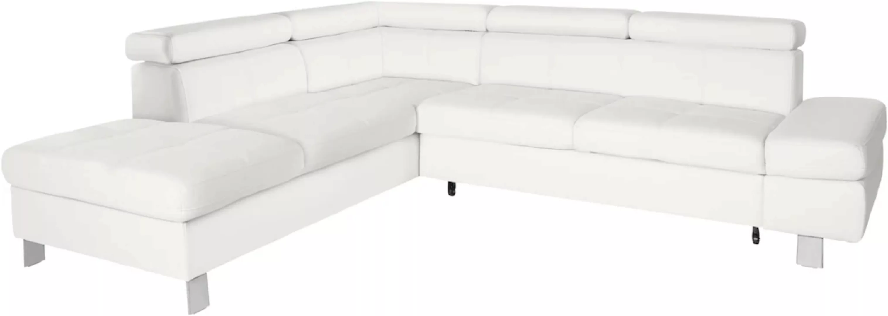 exxpo - sofa fashion Ecksofa Fiji, L-Form, mit Kopf- bzw. Rückenverstellung günstig online kaufen