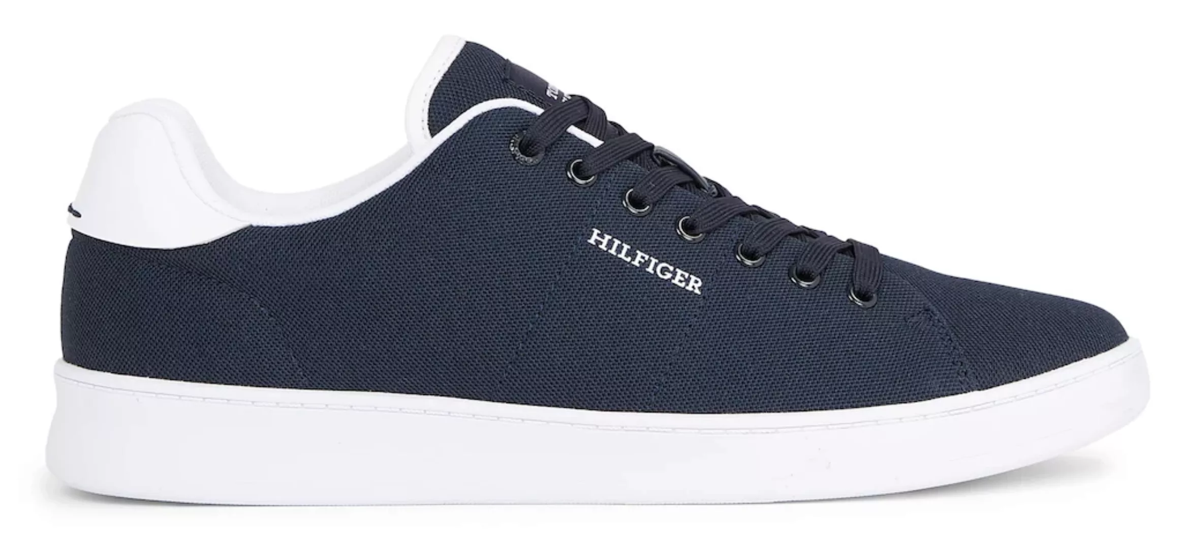 Tommy Hilfiger Sneaker "COURT CUPSOLE PIQUE TEXTILE", Freizeitschuh, Halbsc günstig online kaufen