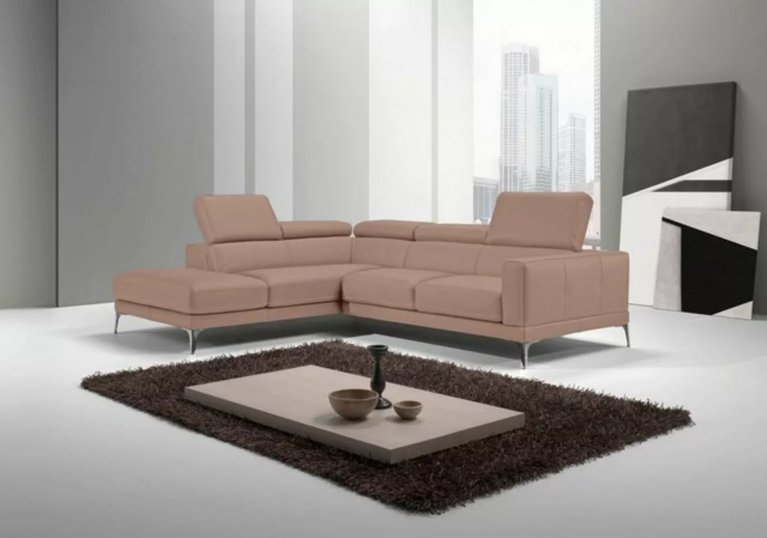 Egoitaliano Ecksofa "Claudie, Designsofa mit extrakomfortablem Sitzkomfort" günstig online kaufen