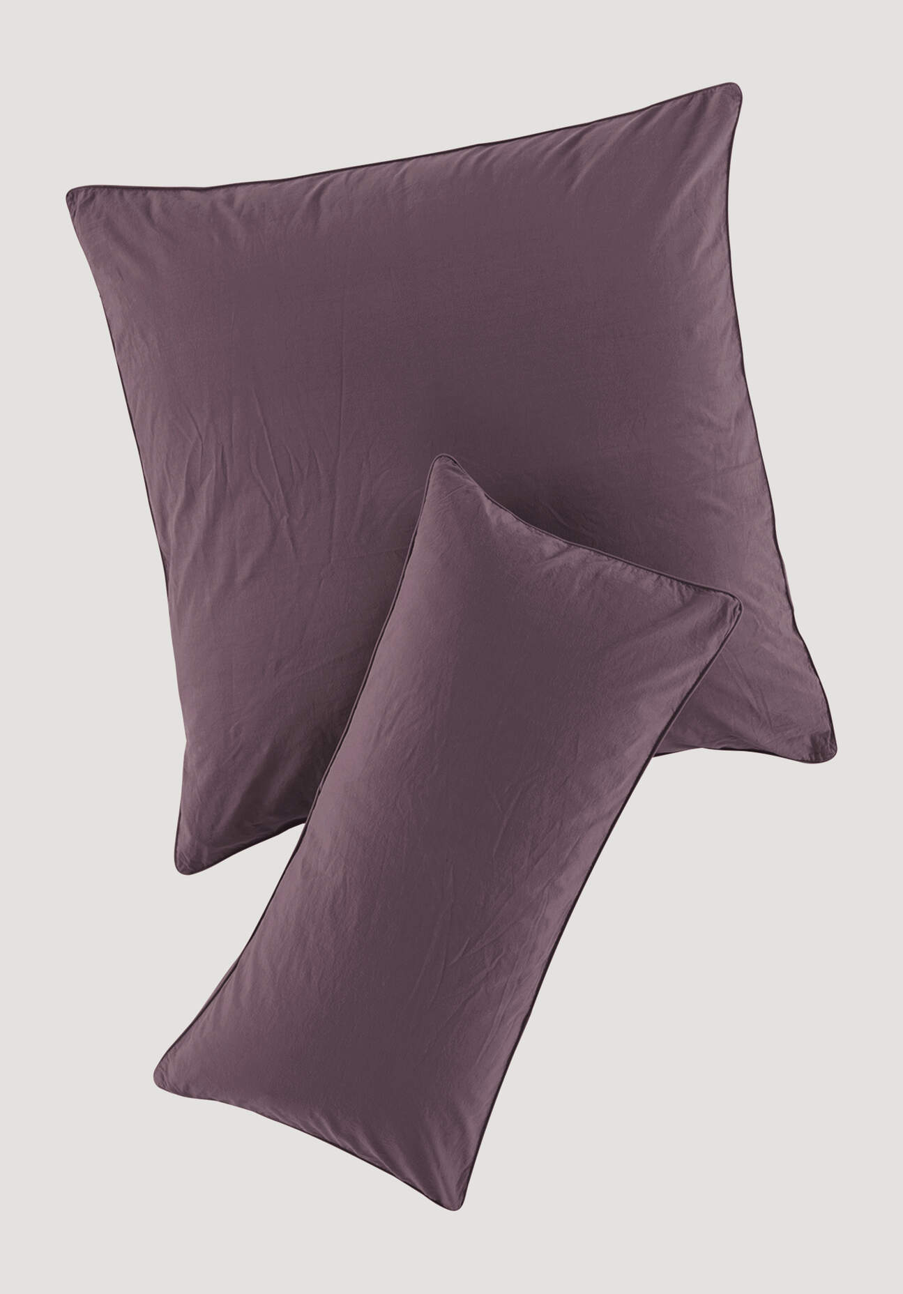 hessnatur Perkal Kissenbezug aus Bio-Baumwolle - lila - Größe 40x80 cm günstig online kaufen