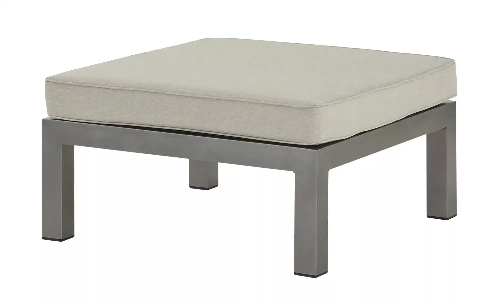 Ottomane/ Hocker  Seattle ¦ grau ¦ Maße (cm): B: 77 H: 31 T: 77 Garten > Ga günstig online kaufen