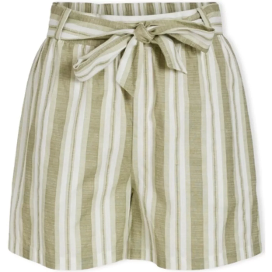 Vila  Shorts Etni Shorts - Egret/Oil Green günstig online kaufen