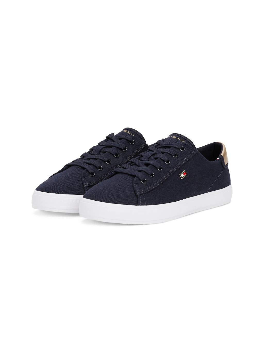 Tommy Hilfiger Plateausneaker "VULC CANVAS LACE UP SNEAKER", Freizeitschuh, günstig online kaufen