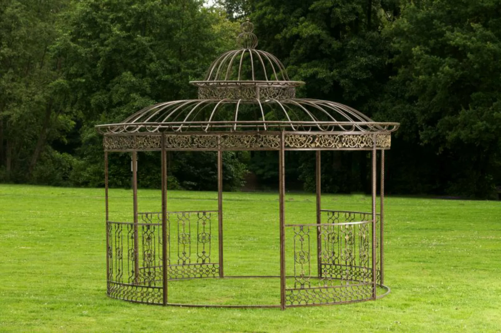 Luxus Pavillon Romantik Rund 350 Cm Bronze günstig online kaufen