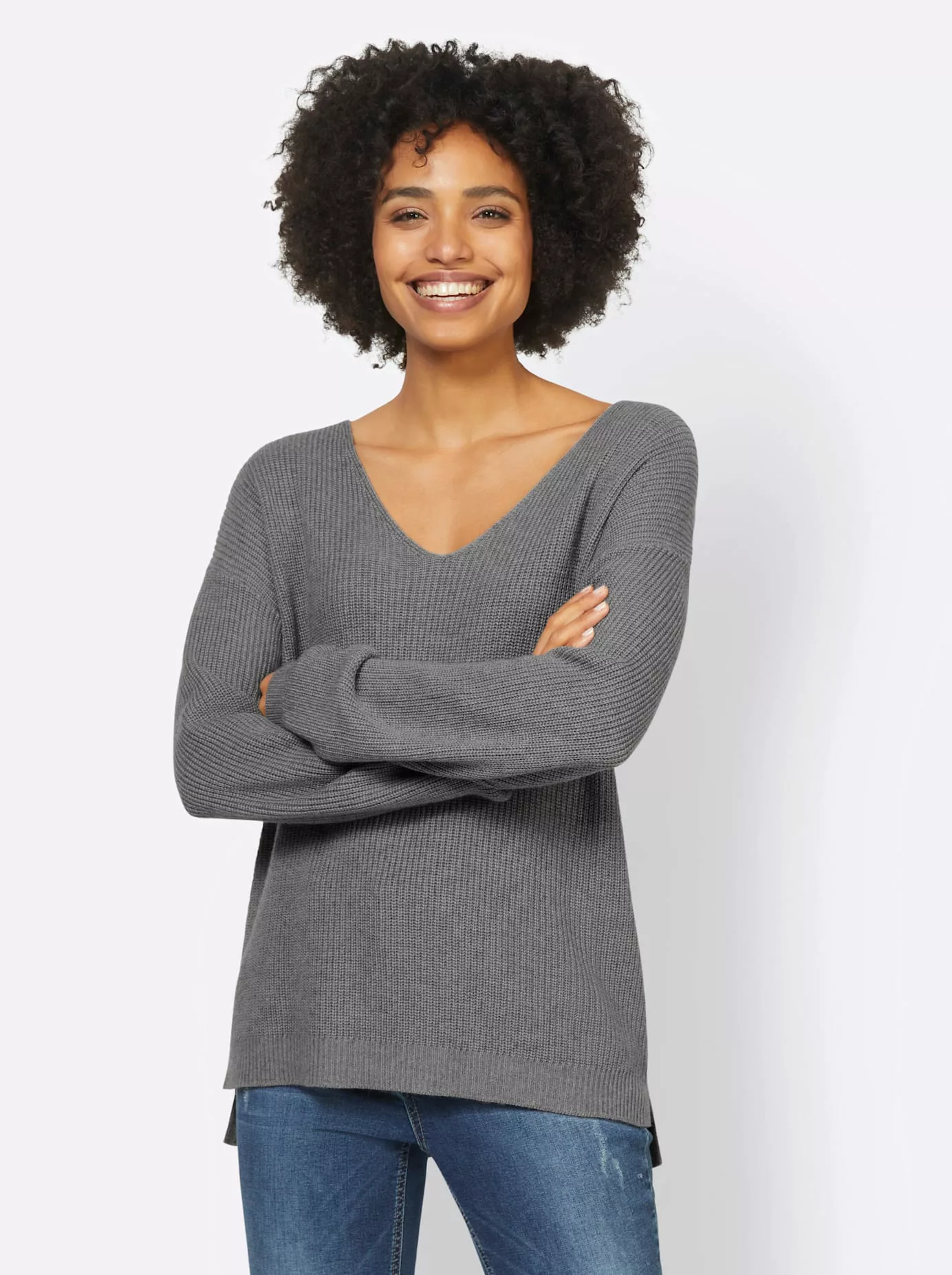 heine V-Ausschnitt-Pullover "Pullover" günstig online kaufen