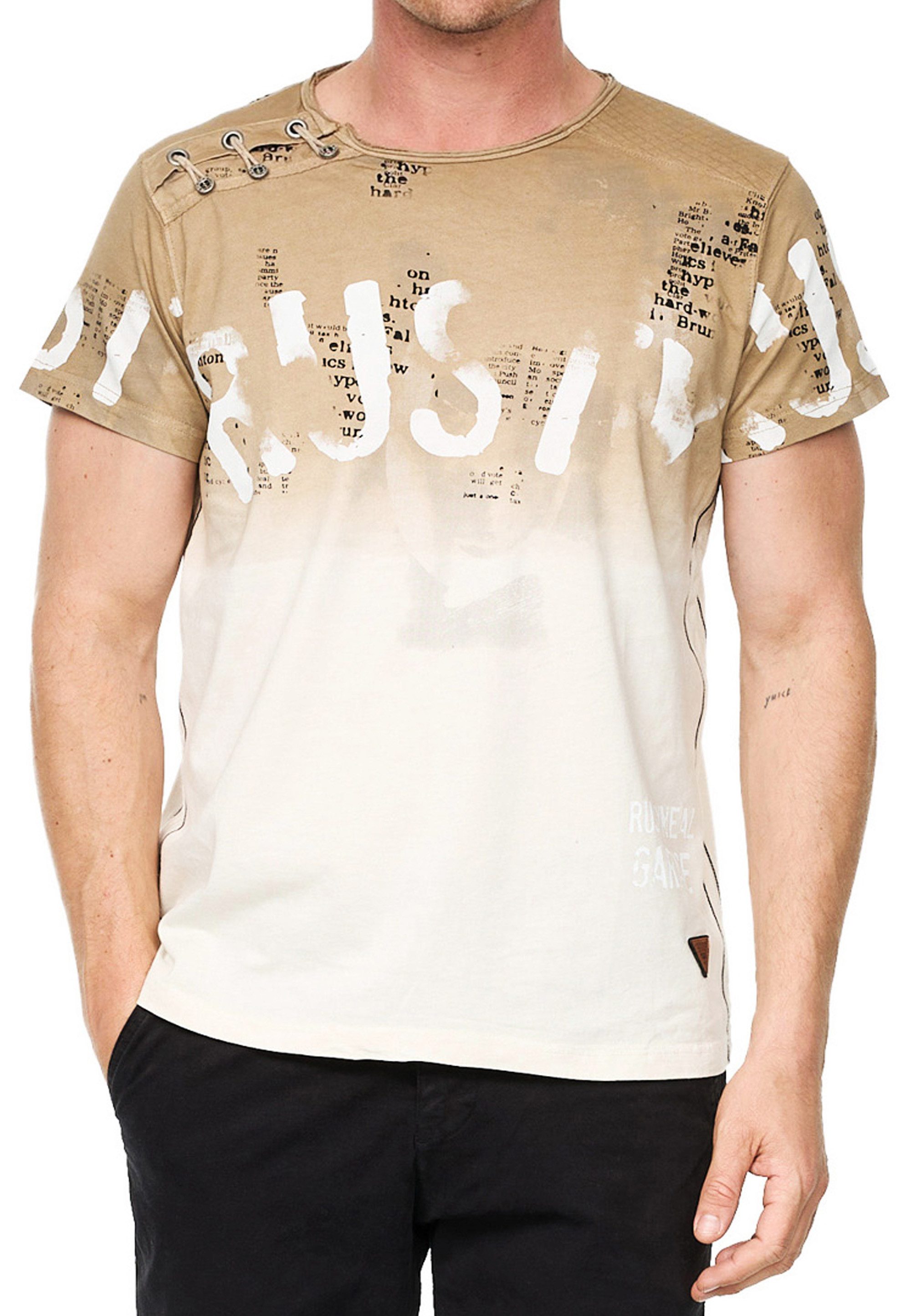 R-NEAL T-Shirt T-Shirt Verwaschen Regular Printed günstig online kaufen